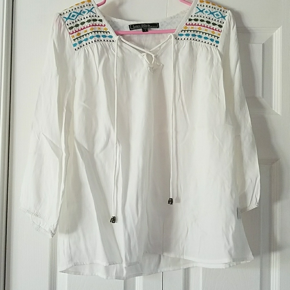 Embroidered top